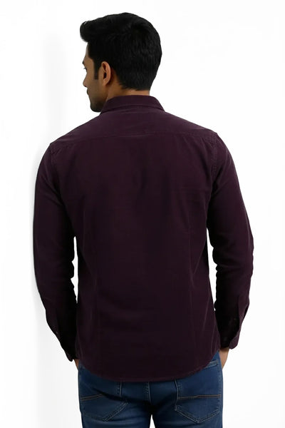 Slim Fit Cotton Corduroy L/S Shirt