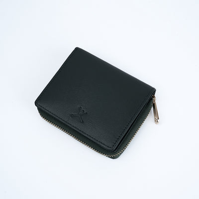 Italian Leather Ladies Wallet - Green