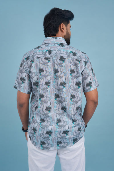Slim Fit Printed S/S Shirt