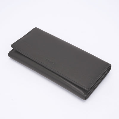 Genuine Leather Ladies Wallet - Light Grey