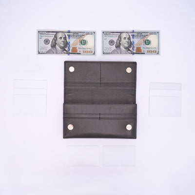 Genuine Leather Ladies Wallet - Light Grey
