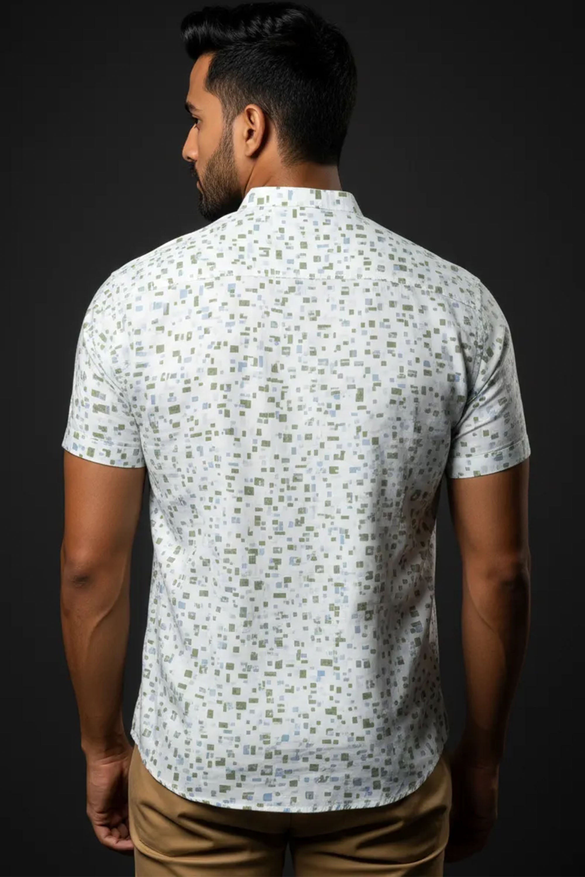 Slim Fit Printed S/S Shirt