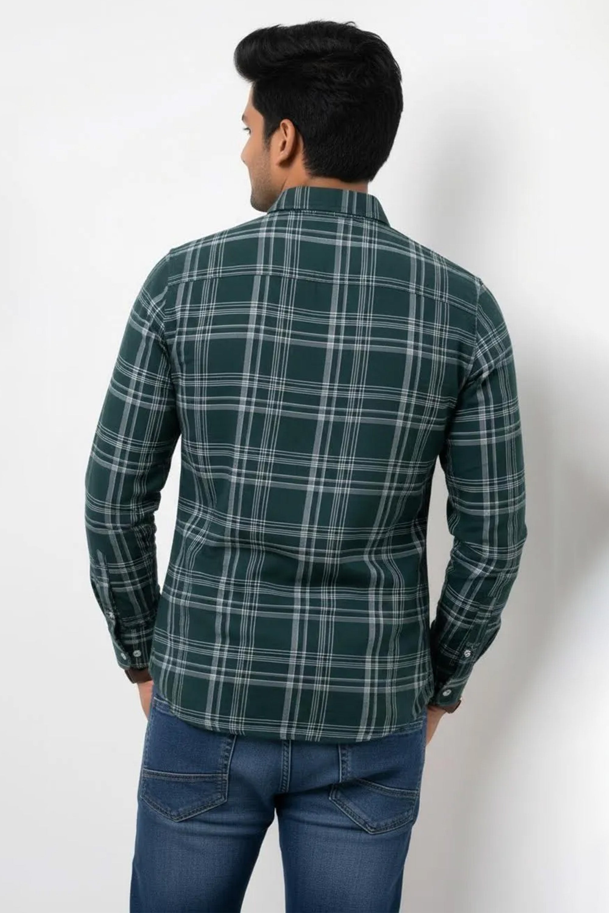 Slim Fit Cotton Check L/S Shirt