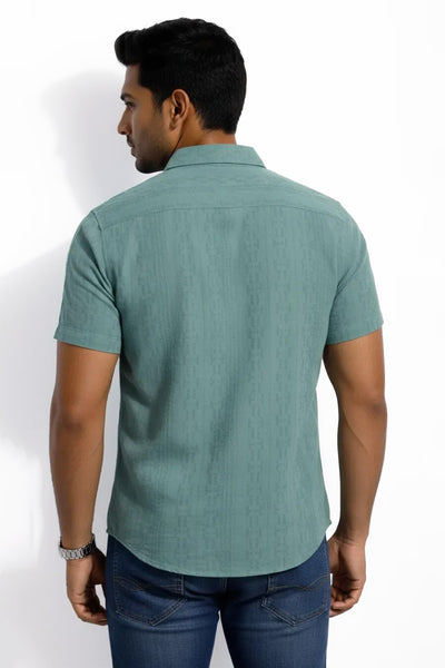 Slim Fit Cotton Plain S/S Shirt