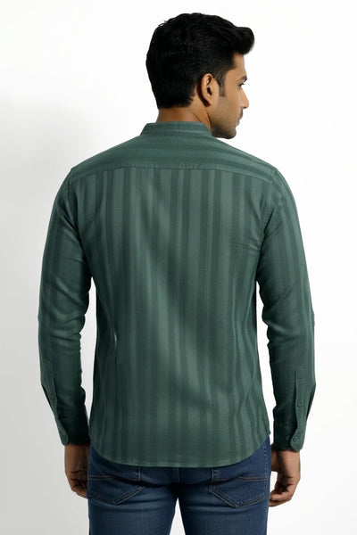 Slim Fit Cotton Plain L/S Shirt