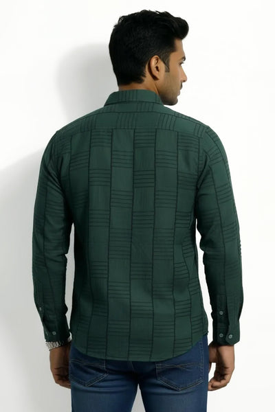 Slim Fit Cotton Plain L/S Shirt
