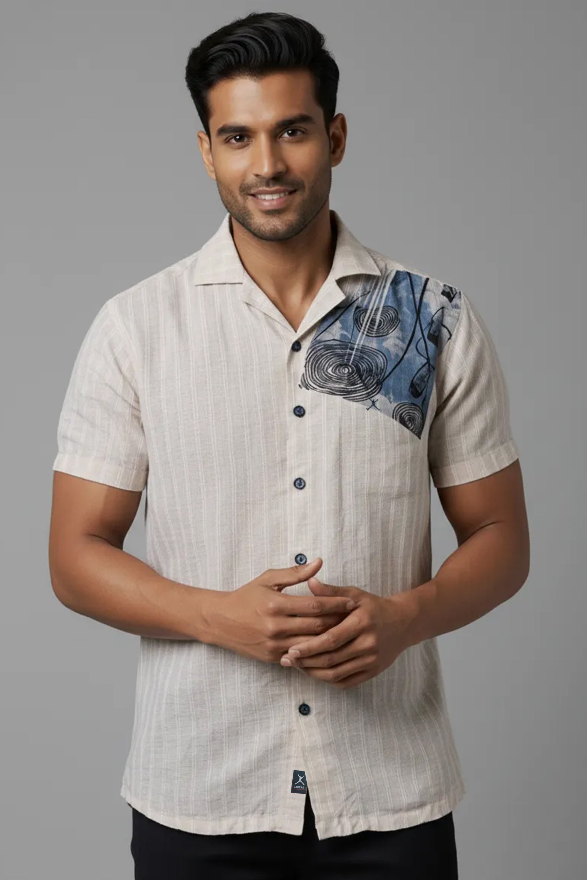 Slim Fit Printed S/S Shirt