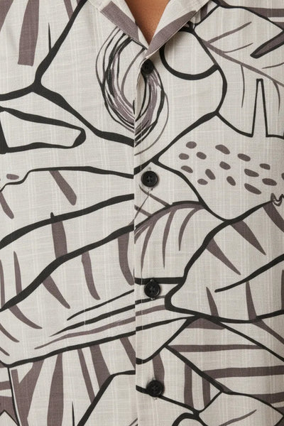 Slim Fit Abstract Printed S/S Shirt