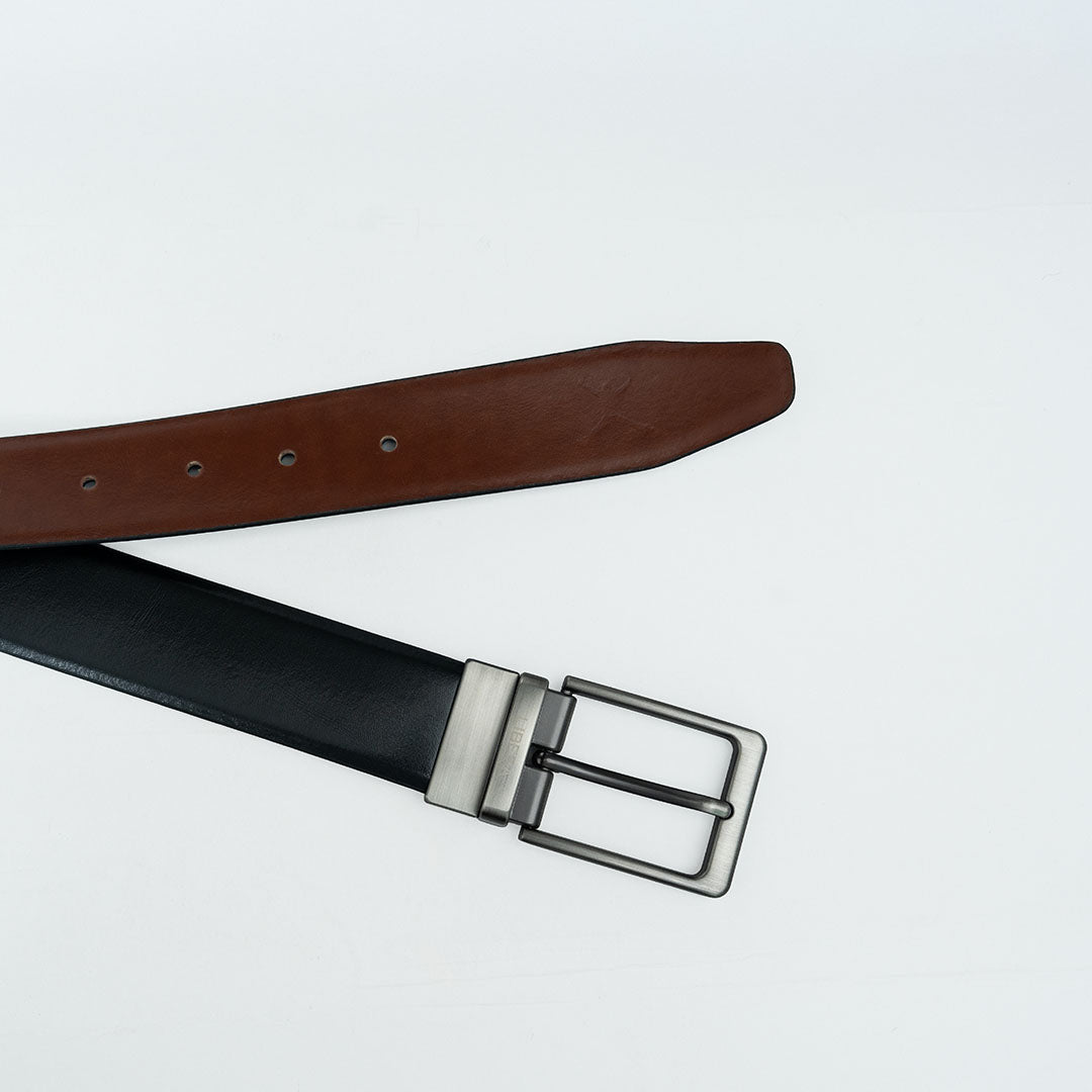 Reversible Standard Lock Belt - Black & Light Brown