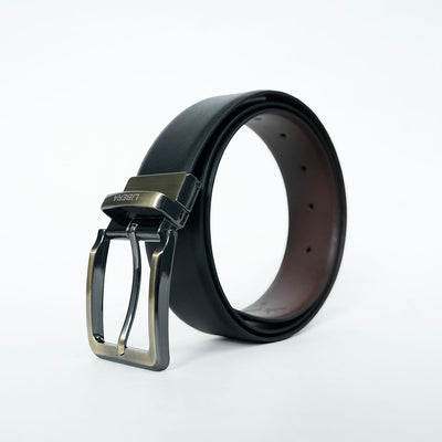 Reversible Standard Lock Belt - Black & Coffee Brown