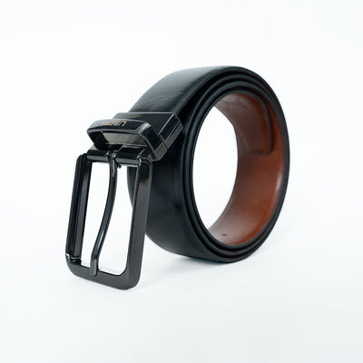 Reversible Standard Lock Belt - Black & Dark Tan