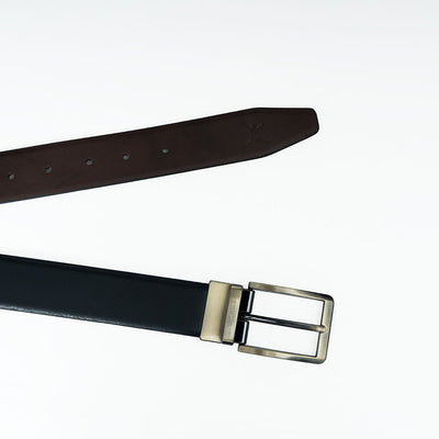 Reversible Standard Lock Belt - Black & Coffee Brown
