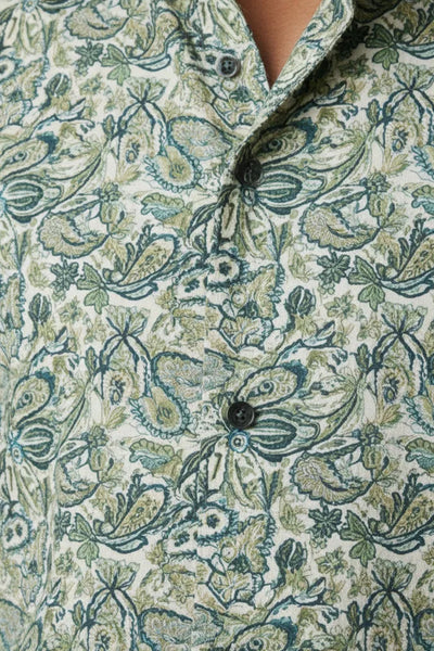 Slim Fit Printed S/S Shirt