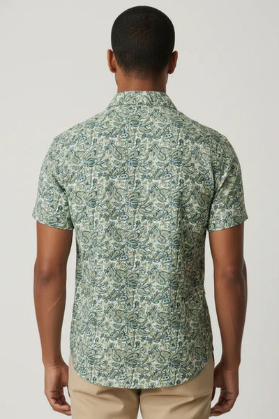 Slim Fit Printed S/S Shirt