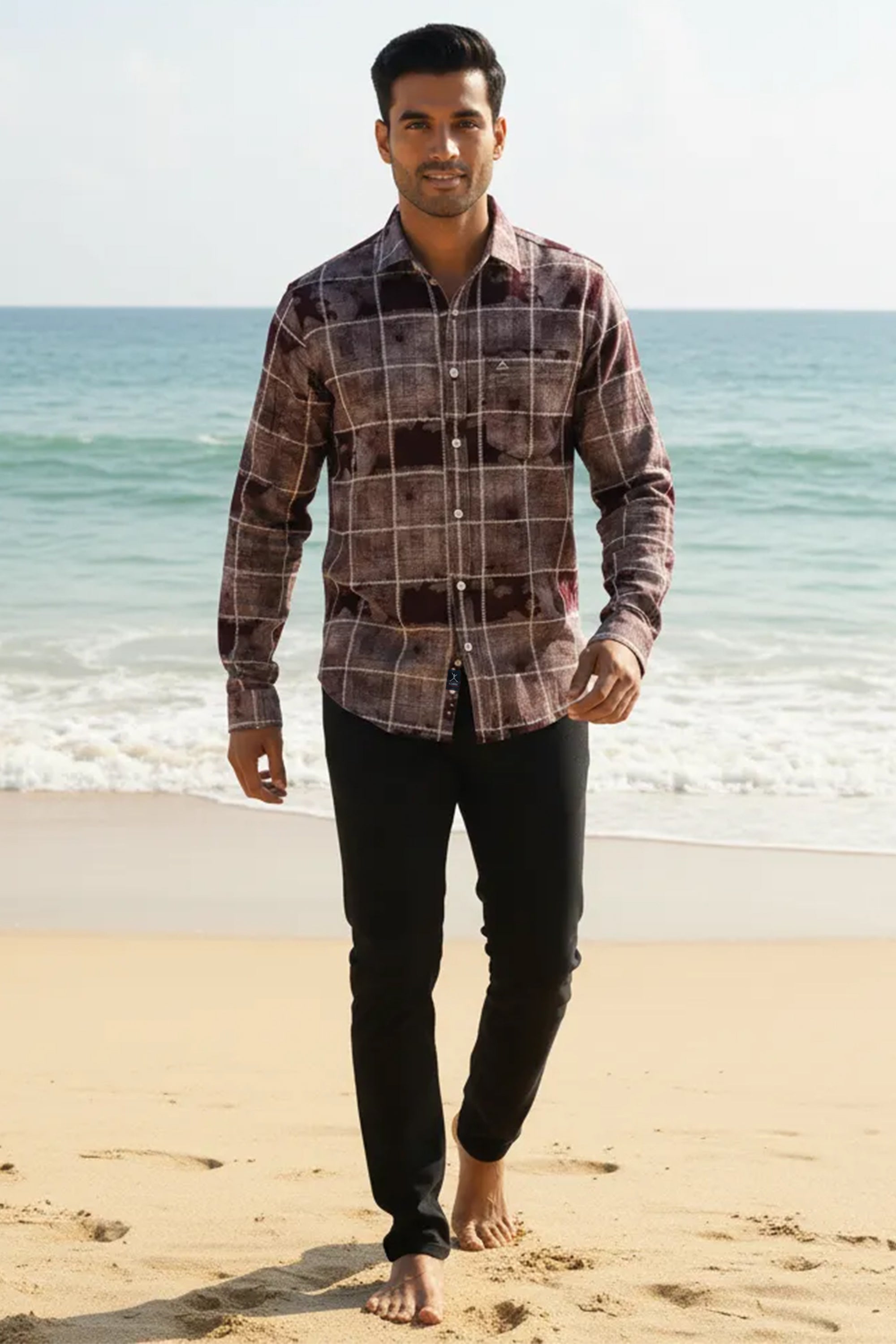 Slim Fit Printed L/S Shirt