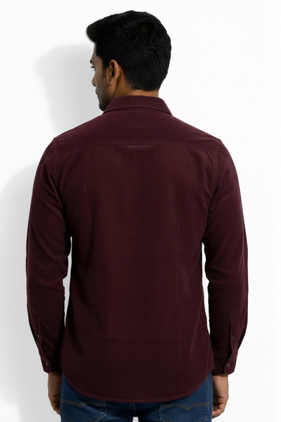 Slim Fit Cotton Corduroy L/S Shirt