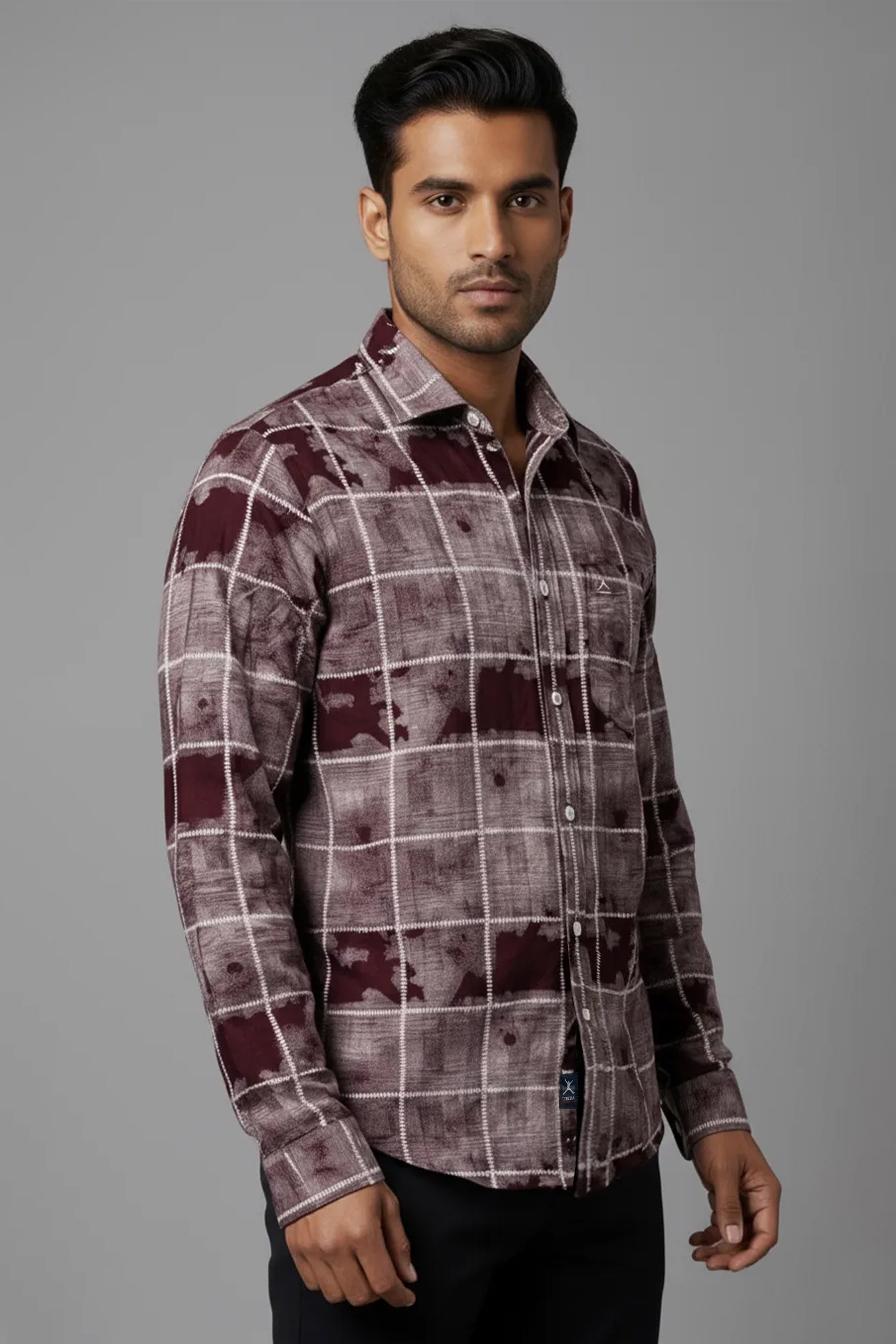 Slim Fit Printed L/S Shirt