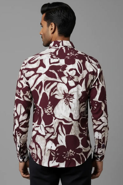 Slim Fit Printed L/S Shirt