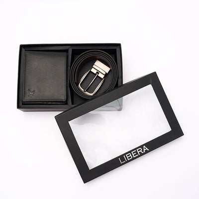 Two Piece Gift Box - Reversible Belt & RFID Wallet
