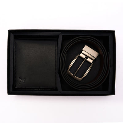 Two Piece Gift Box - Reversible Belt & RFID Wallet