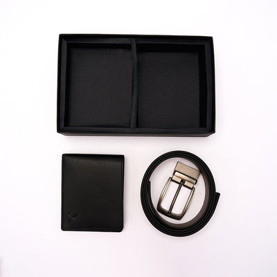 Two Piece Gift Box - Reversible Belt & RFID Wallet