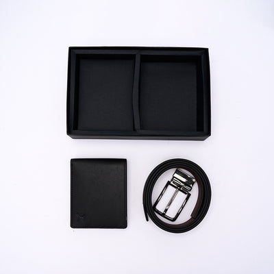 Two Piece Gift Box - Reversible Belt & RFID Wallet