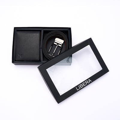 Two Piece Gift Box - Reversible Belt & RFID Wallet