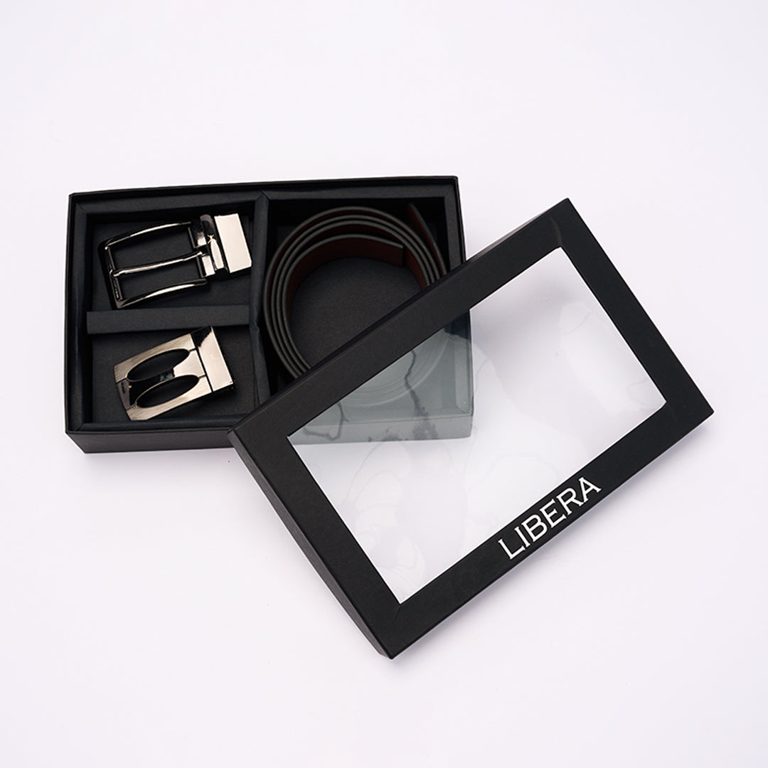Three Piece Gift Box - Reversible Belt & Buckle