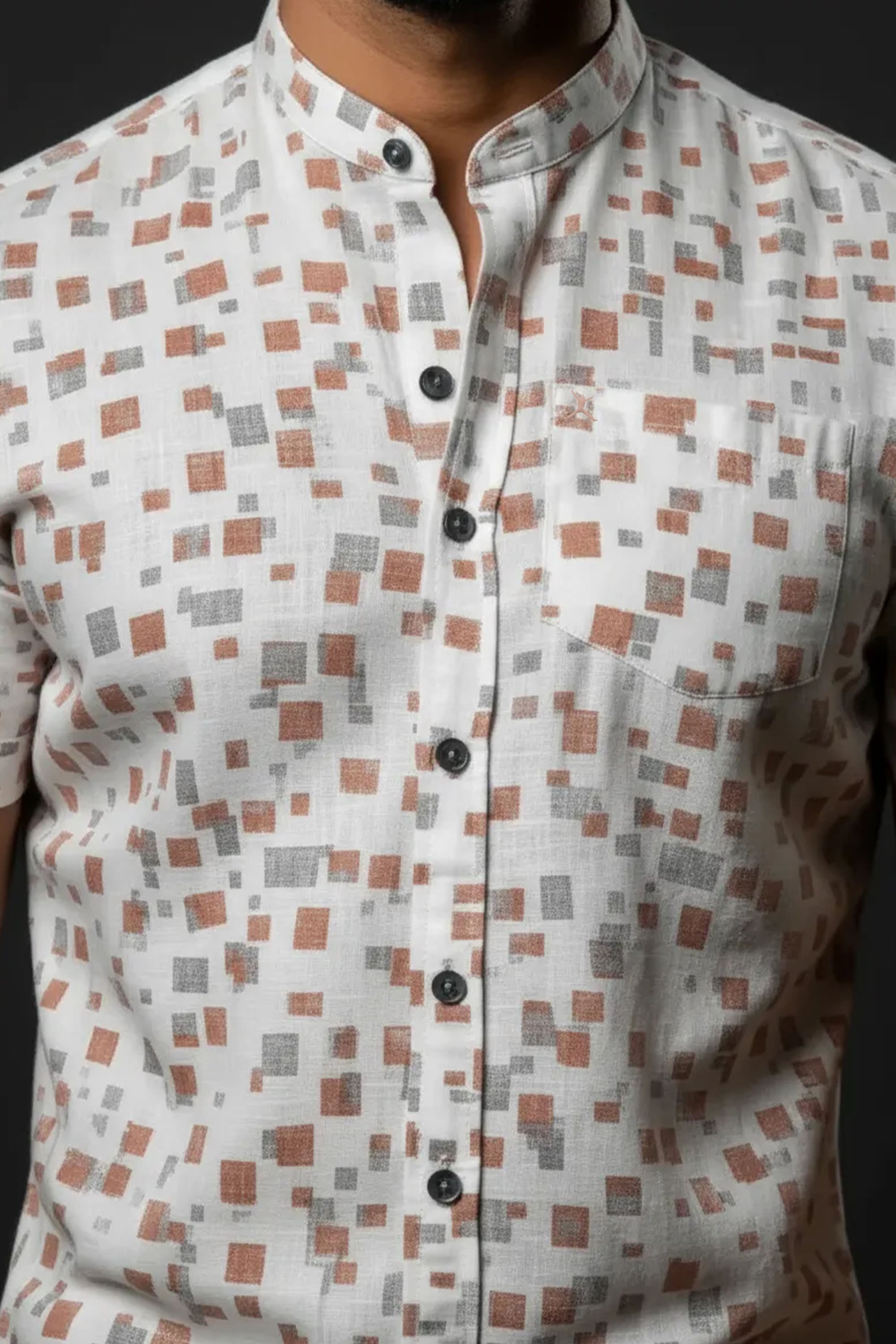 Slim Fit Printed S/S Shirt