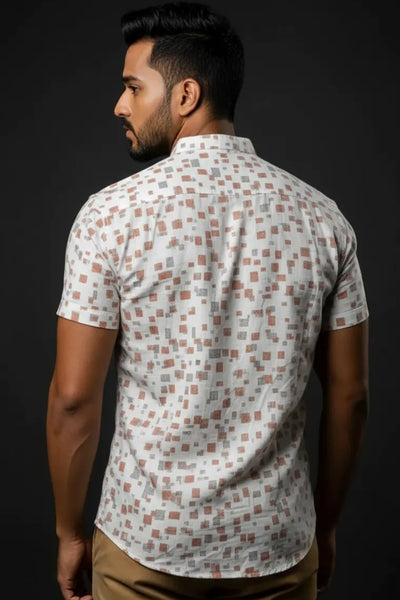 Slim Fit Printed S/S Shirt