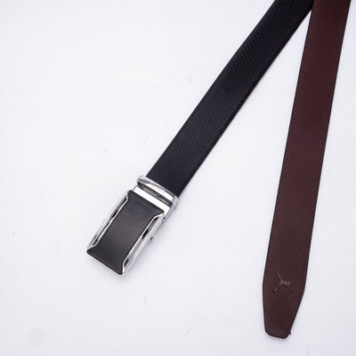 Italian Leather Auto Lock Belt - Black | Coffee Brown