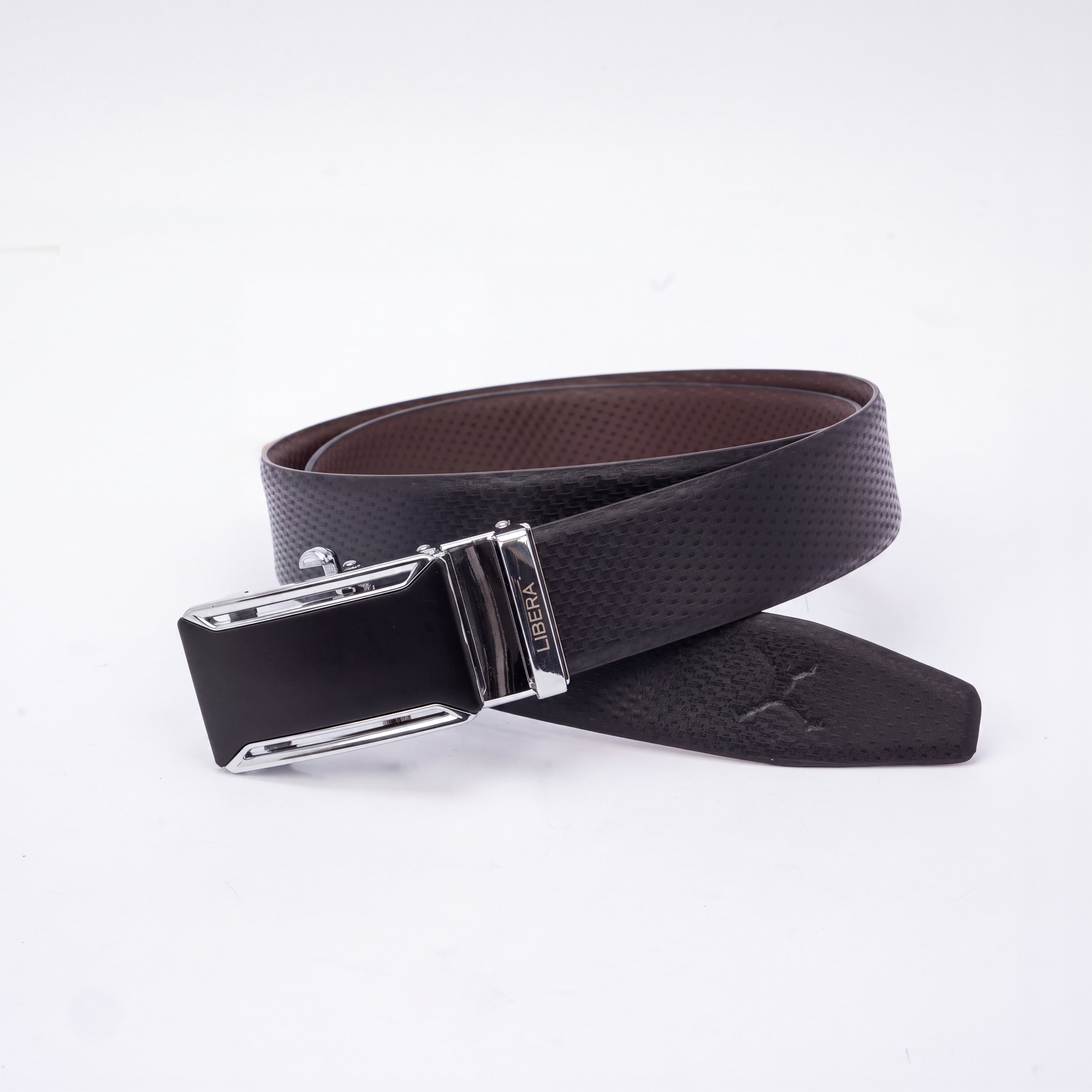 Italian Leather Auto Lock Belt - Black | Coffee Brown