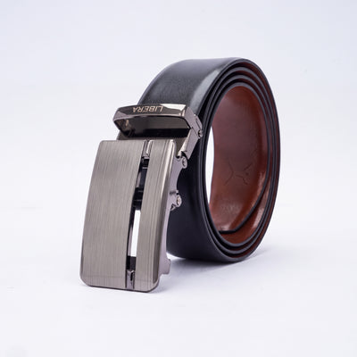 Italian Leather Auto Lock Belt - Black | Tan