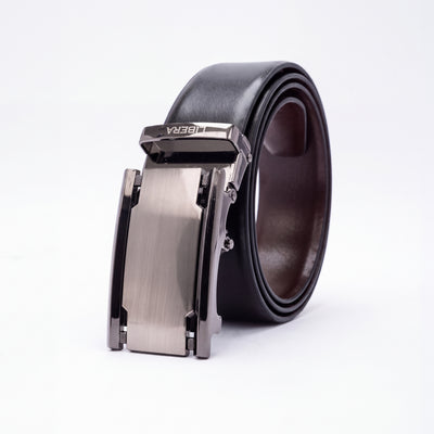 Italian Leather Auto Lock Belt - Black | Coffee Brown