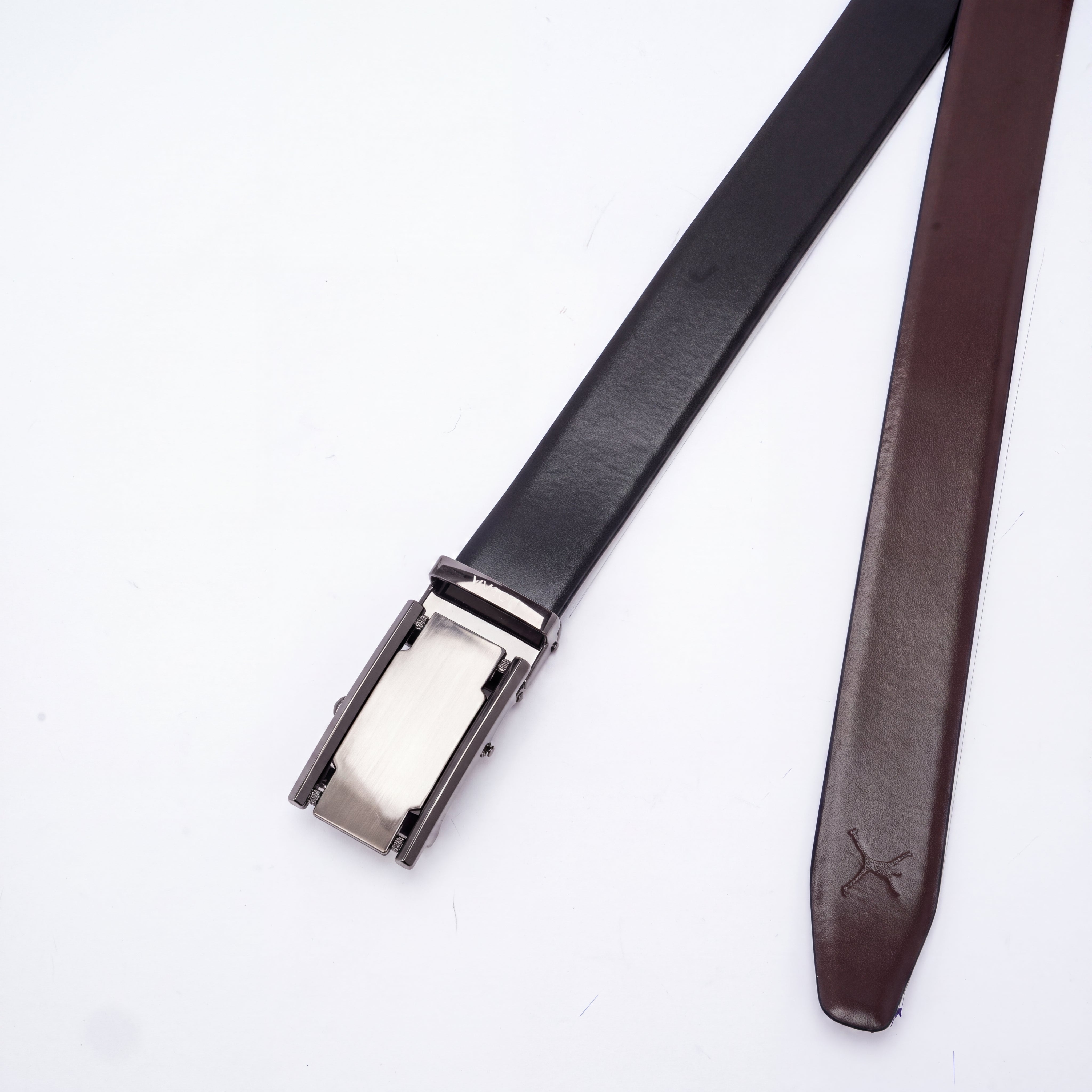 Italian Leather Auto Lock Belt - Black | Coffee Brown