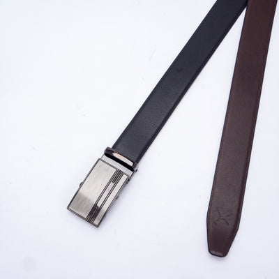 Italian Leather Auto Lock Belt - Black | Coffee Brown