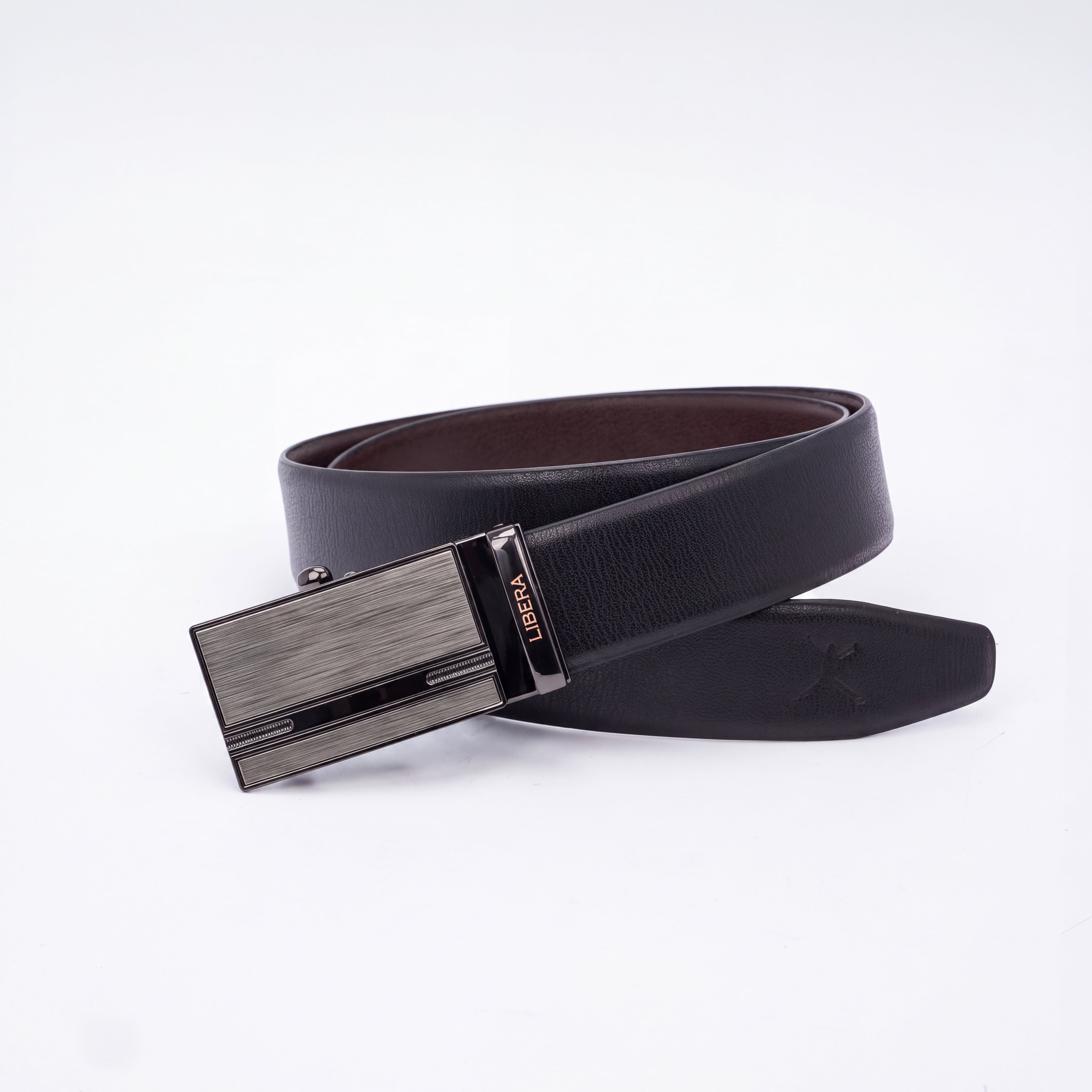 Italian Leather Auto Lock Belt - Black | Coffee Brown