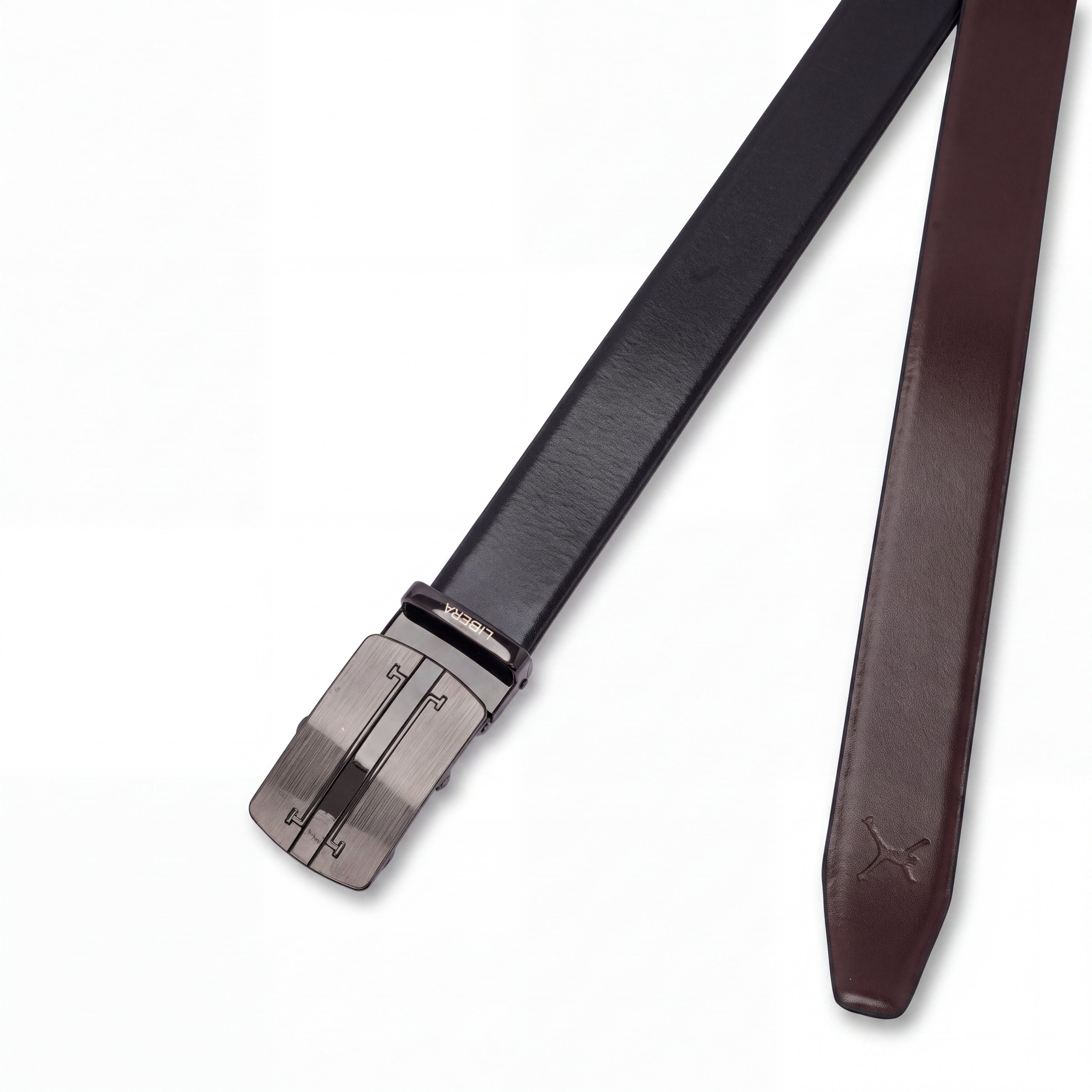 Italian Leather Auto Lock Belt - Black | Coffee Brown
