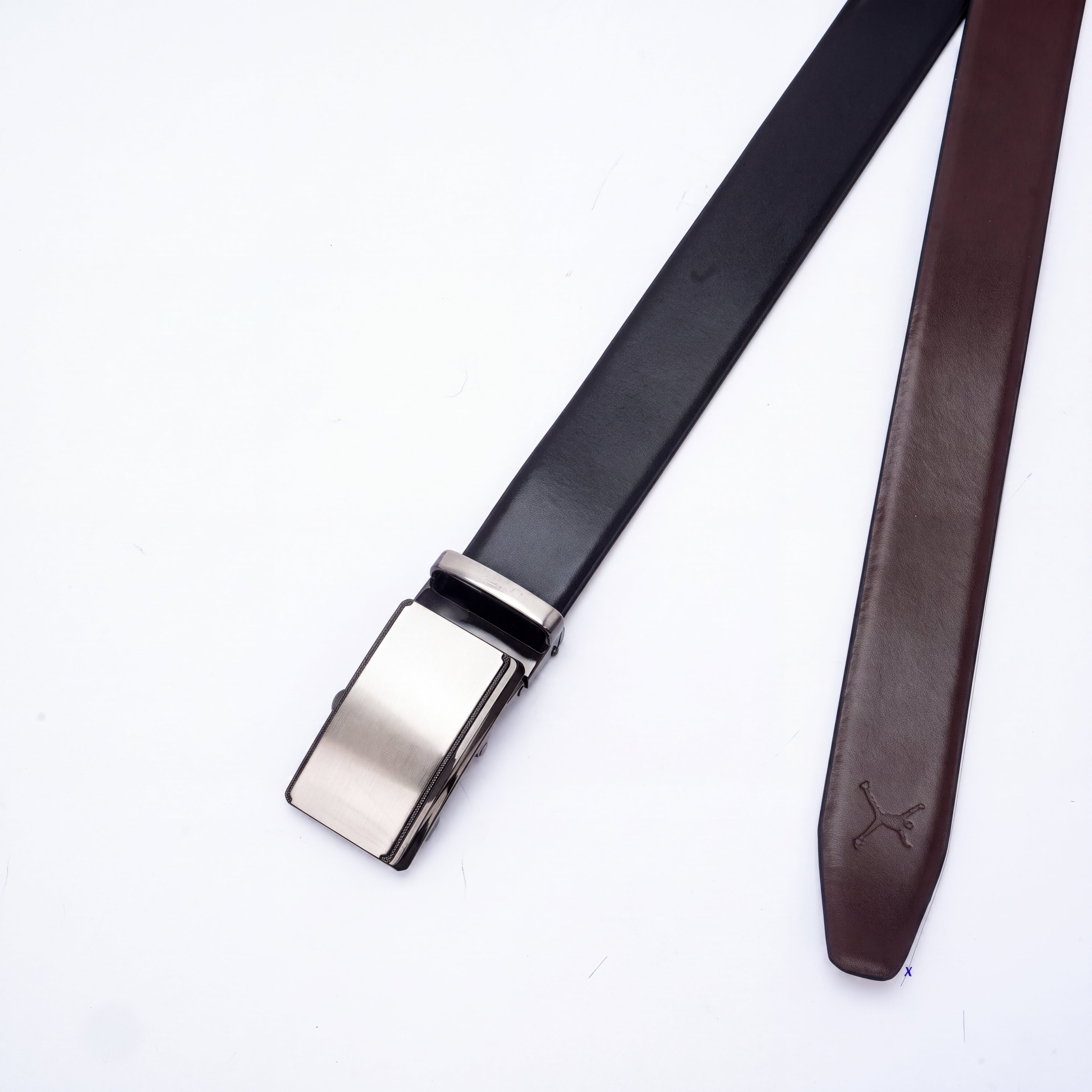 Italian Leather Auto Lock Belt - Black | Coffee Brown