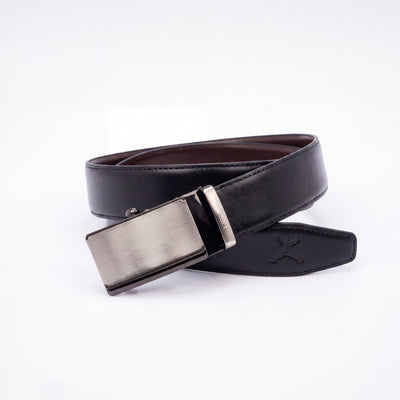 Italian Leather Auto Lock Belt - Black | Coffee Brown