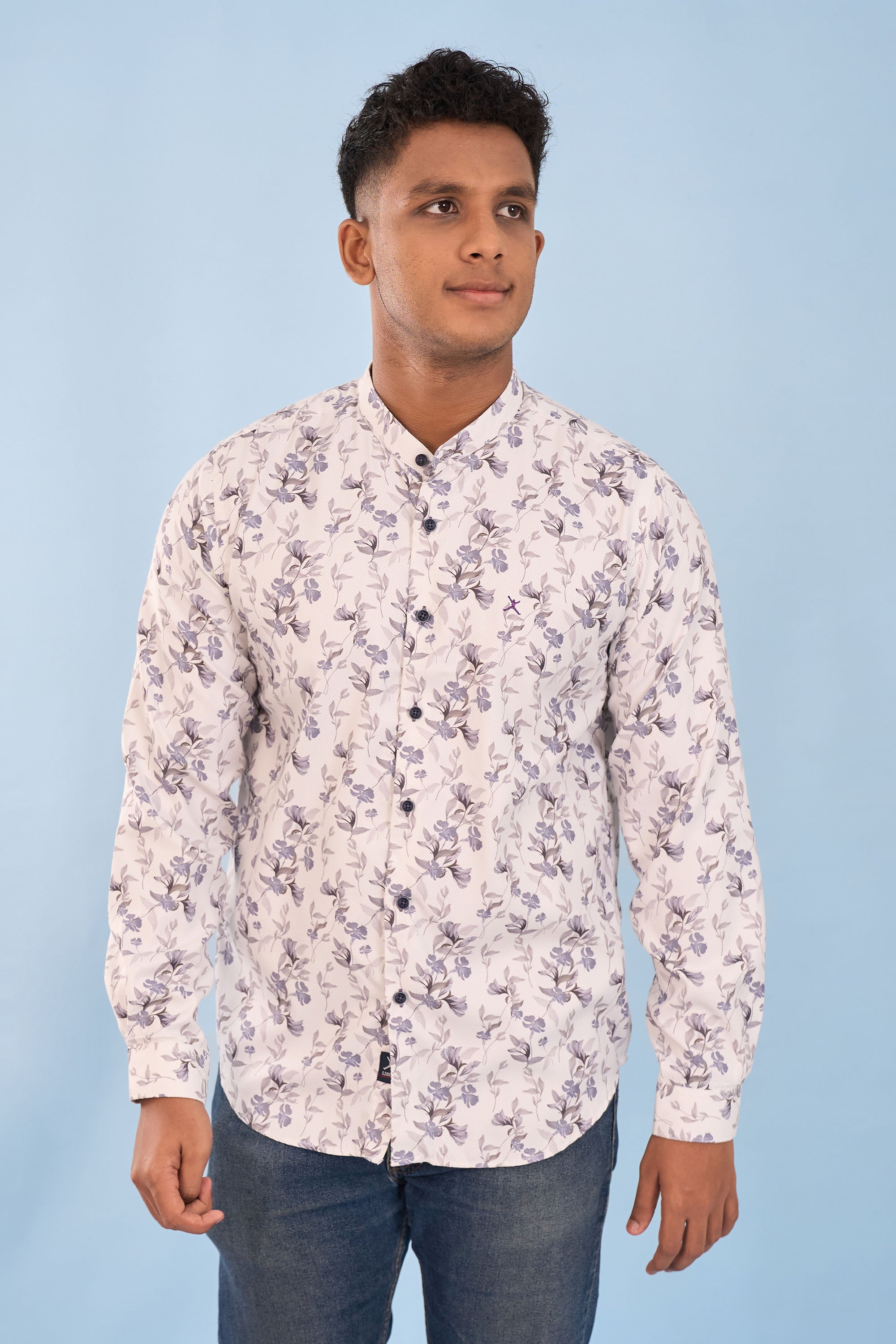 Slim Fit Printed Shirt - L/S