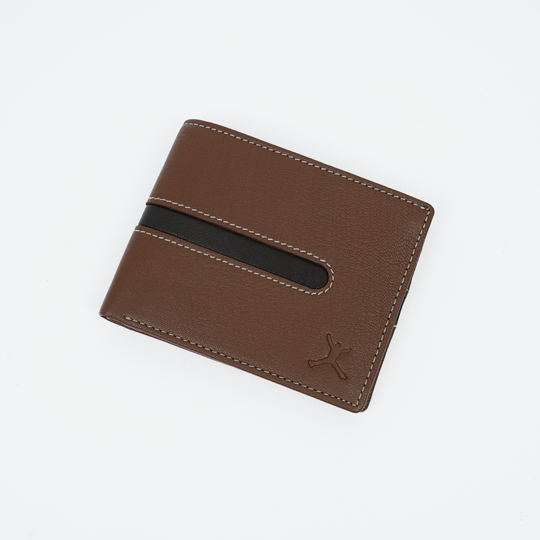Genuine Leather RFID Wallet - Tan