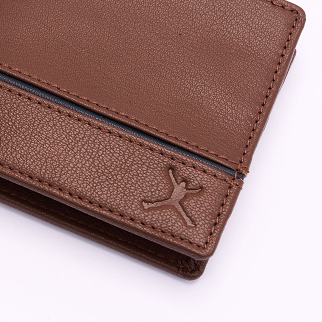 Genuine Leather RFID Wallet - Tan