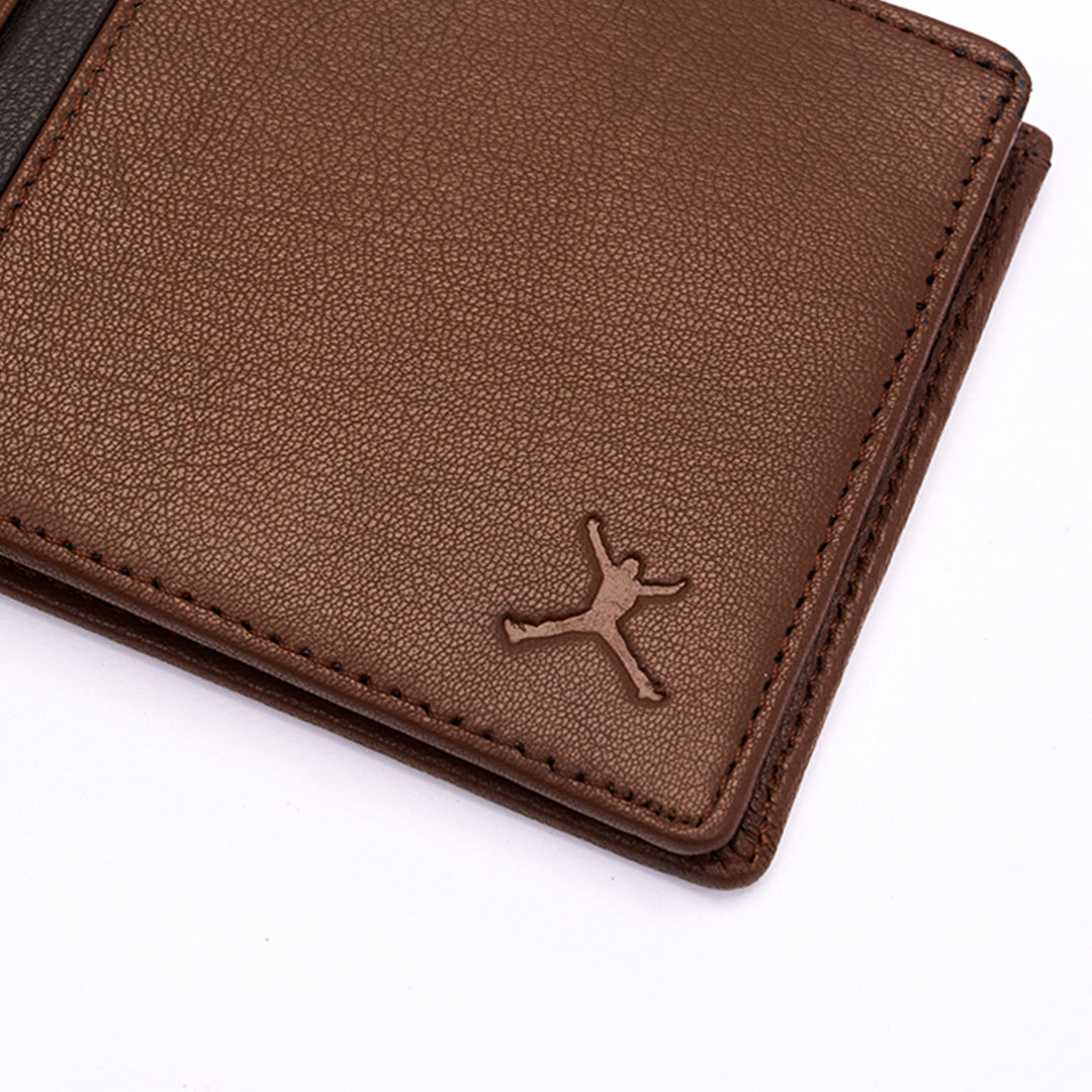 Genuine Leather RFID Wallet - Tan