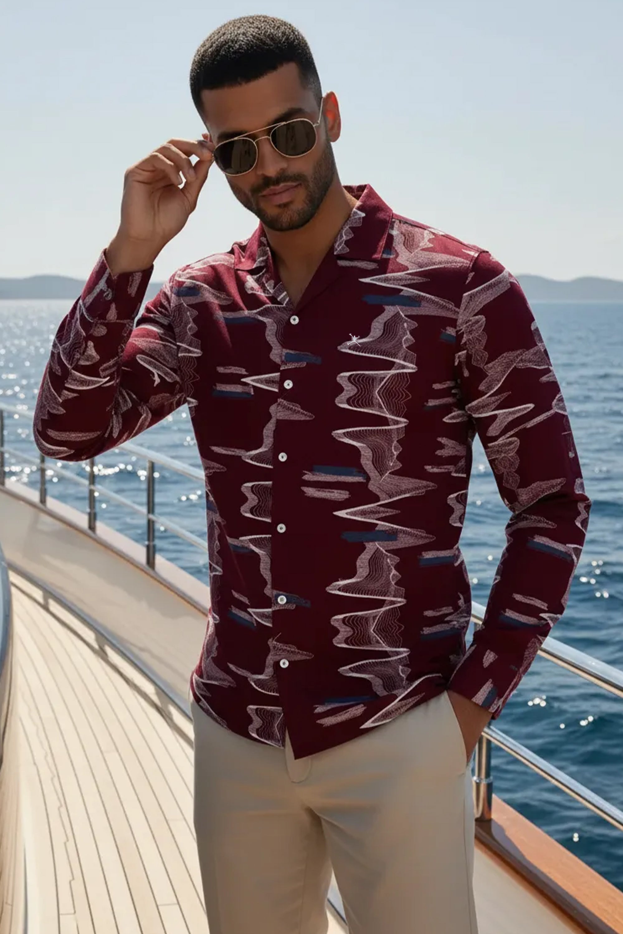 Slim Fit Printed S/S Shirt