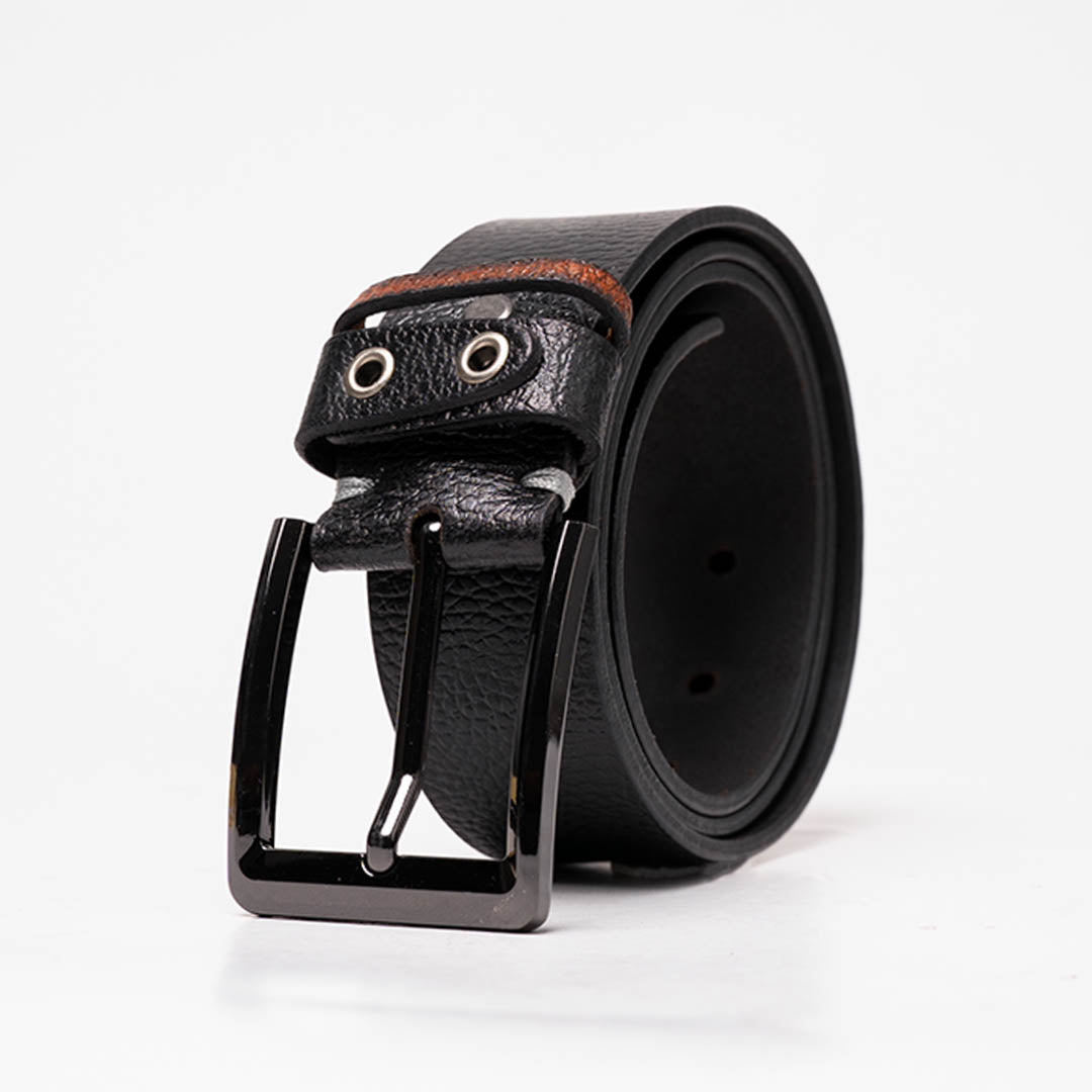 Gents Casual Leather Belt - Black