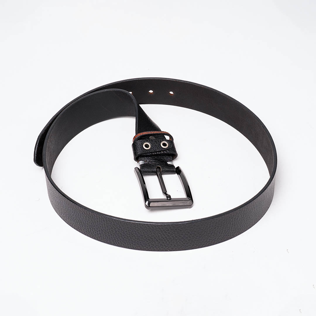 Gents Casual Leather Belt - Black