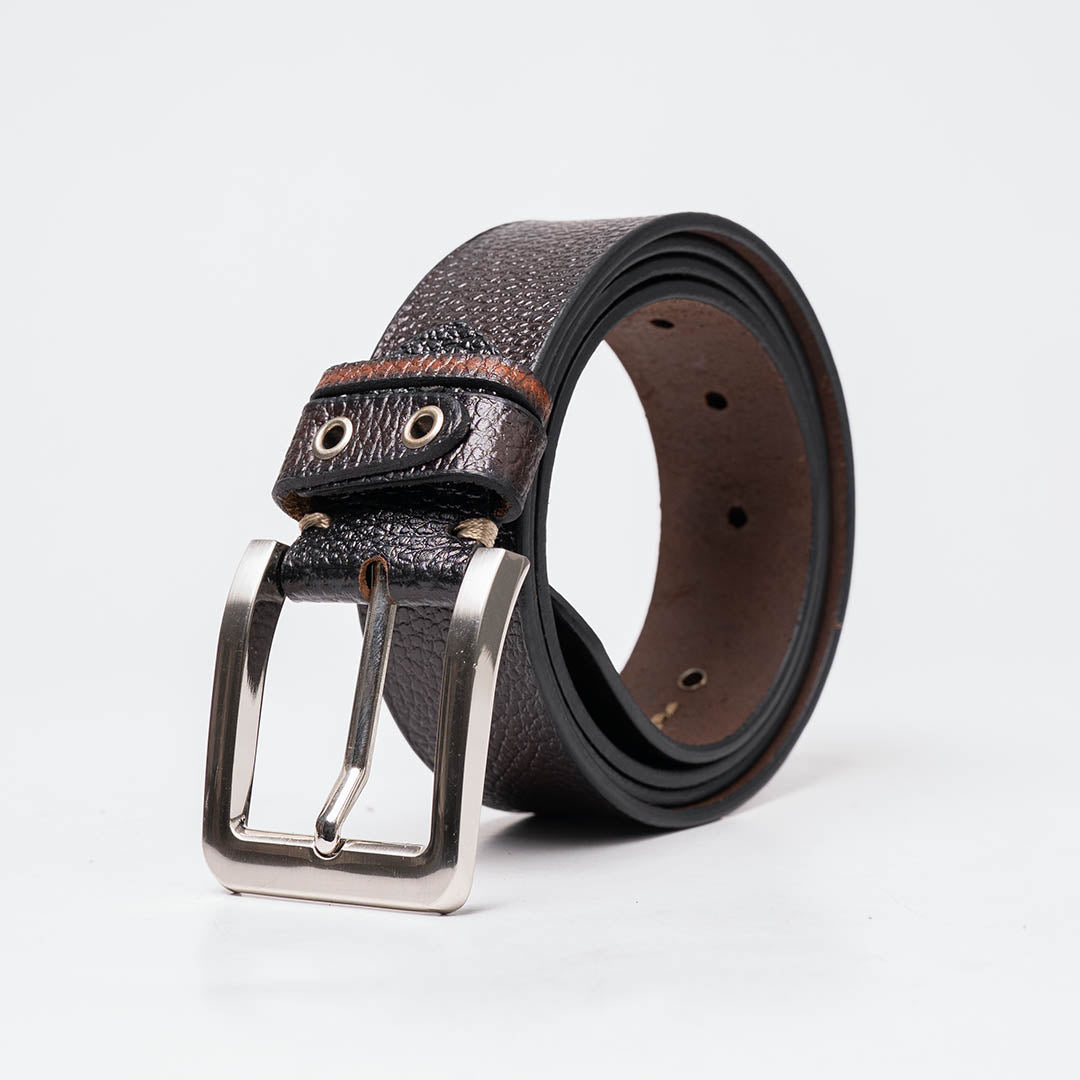 Gents Casual Leather Belt - Dark Brown