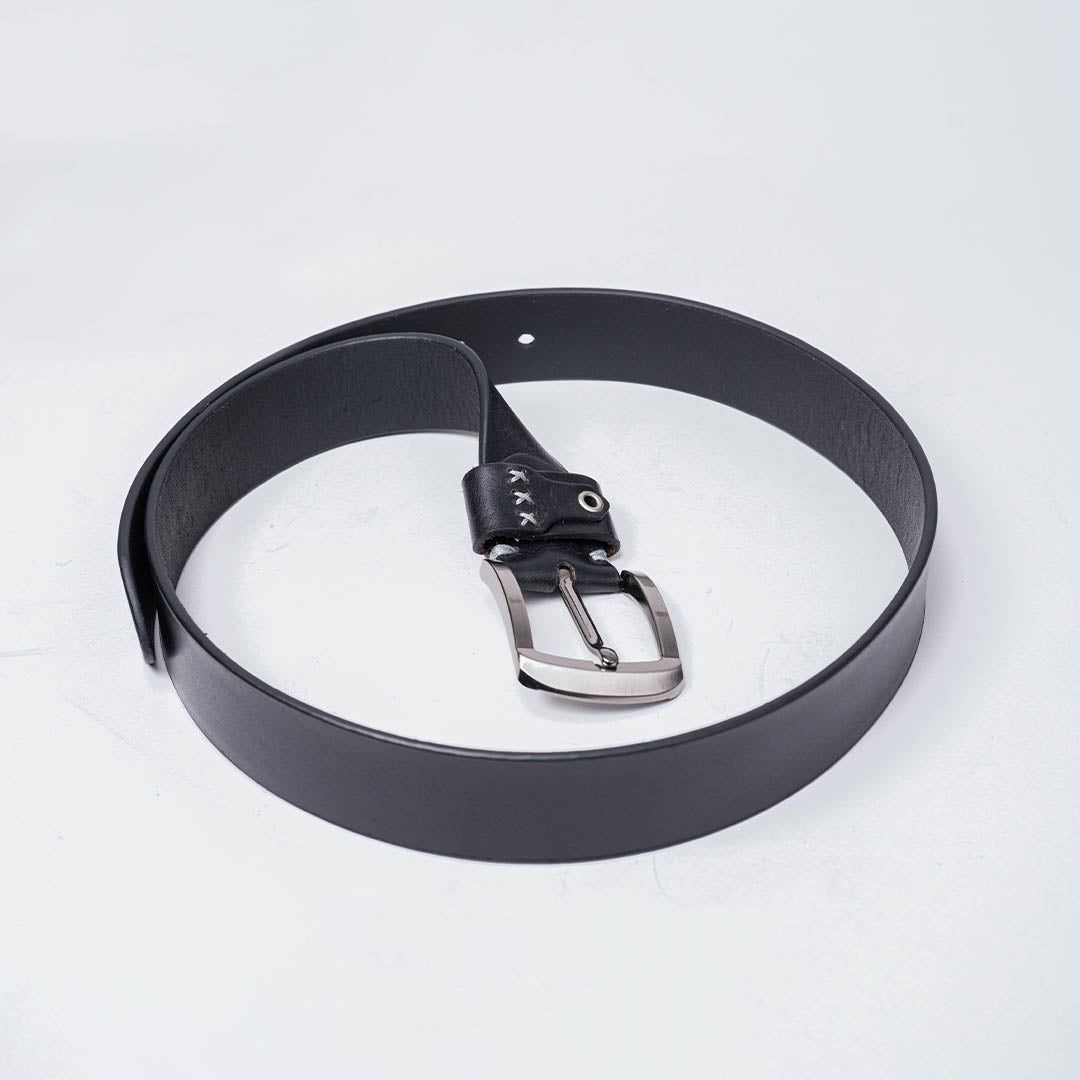 Gents Casual Leather Belt - Black