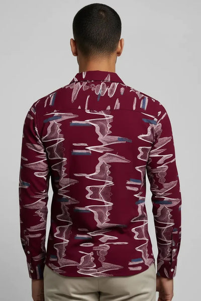 Slim Fit Printed S/S Shirt